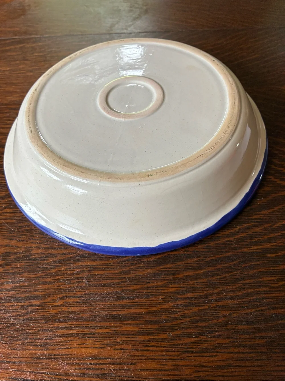 Blue Tree Pie Plate